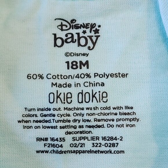 Okie Dokie /Disney - Mermaid In Training Bodysuit /Onesie Size 18 Months - Picture 5 of 5